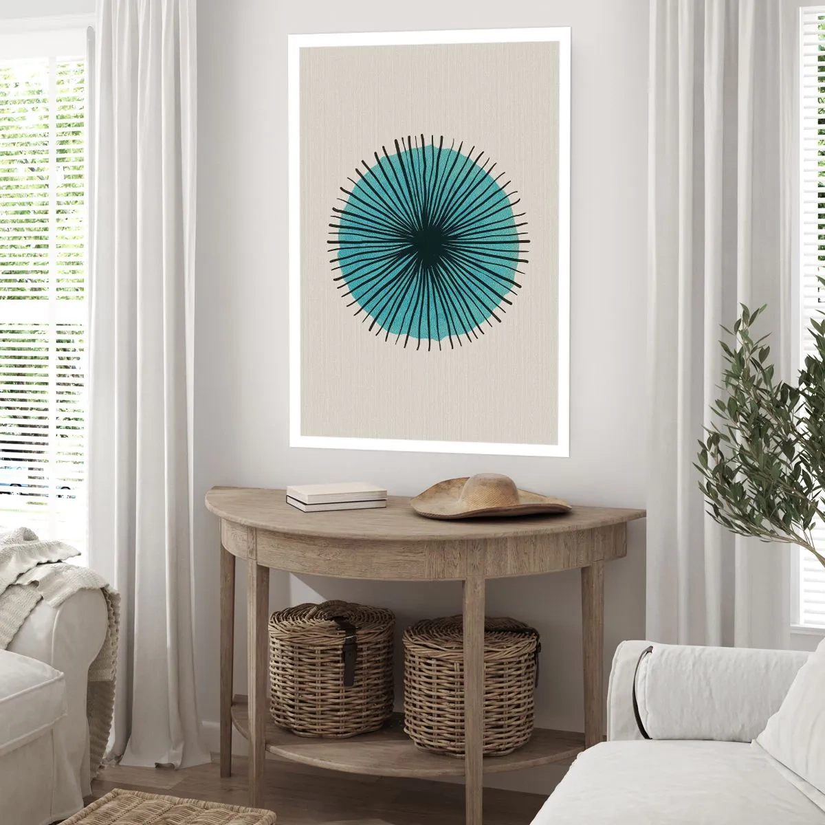 Plakat - Promieniście na błękicie - 61x91 cm