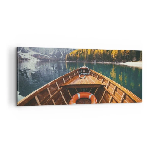 Obraz na płótnie - Górska wycieczka - 100x40 cm