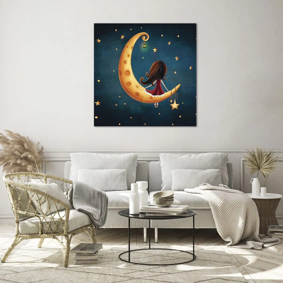 Obraz na szkle - Pewnego razu… - 40x40 cm