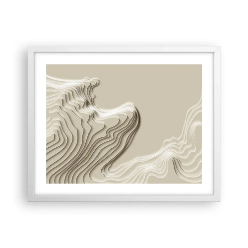 Plakat w białej ramie - Topografia sztuki - 50x40 cm