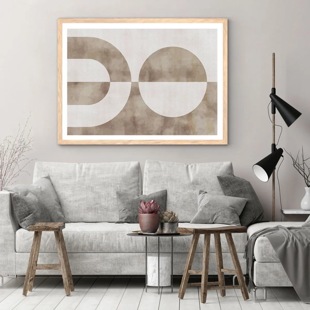 Plakat w ramie jasny dąb - Podobieństwa i różnice - 91x61 cm