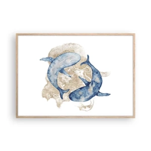 Plakat w ramie jasny dąb - Przyjaźń czy kochanie? - 100x70 cm