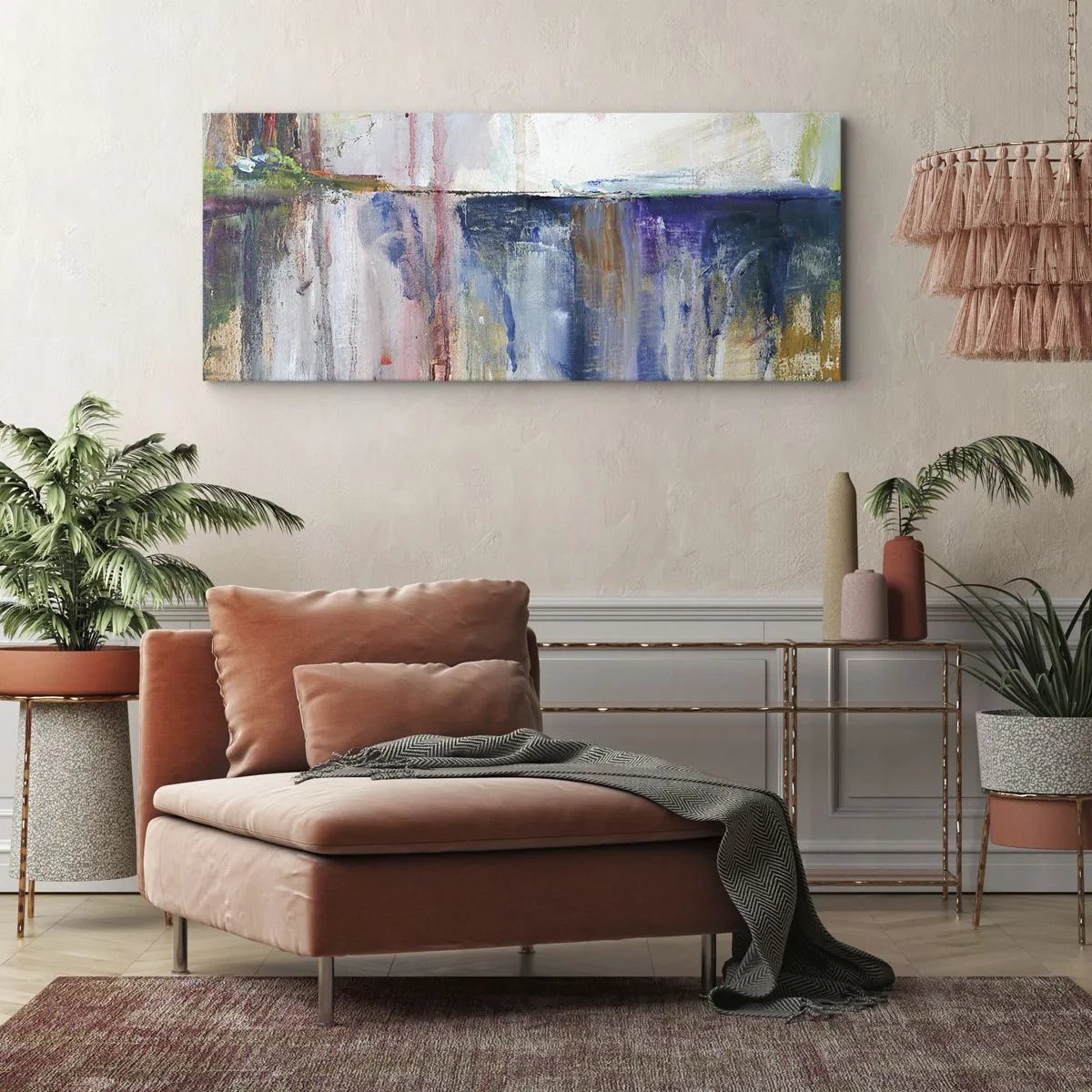 Obraz na płótnie - Barwne wrażenia i skojarzenia - 100x40 cm