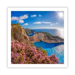 Plakat - Moje wielkie greckie wakacje - 60x60 cm