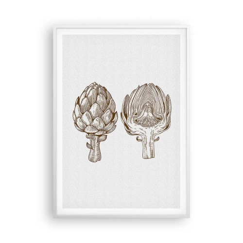 Plakat w białej ramie - Lekcja anatomii - 70x100 cm