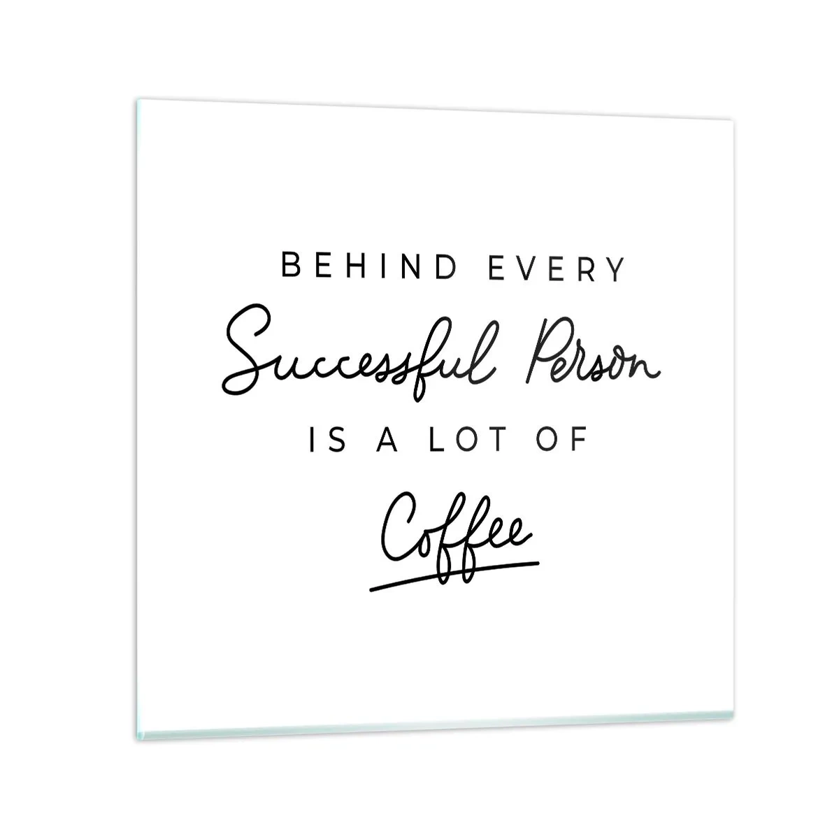 Obraz na szkle - Tajemnica sukcesu - 60x60 cm