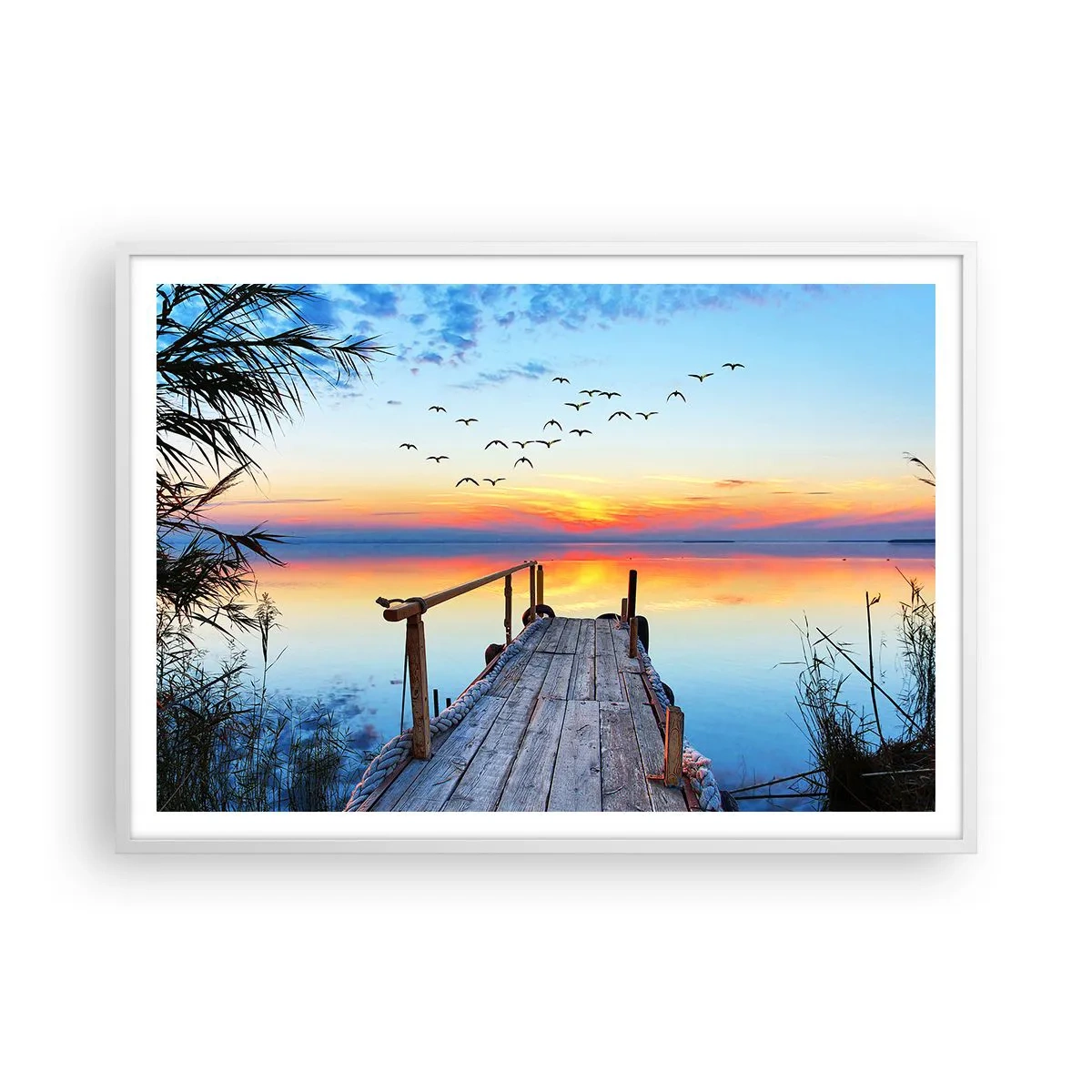Plakat w białej ramie - Pora wracać… - 100x70 cm