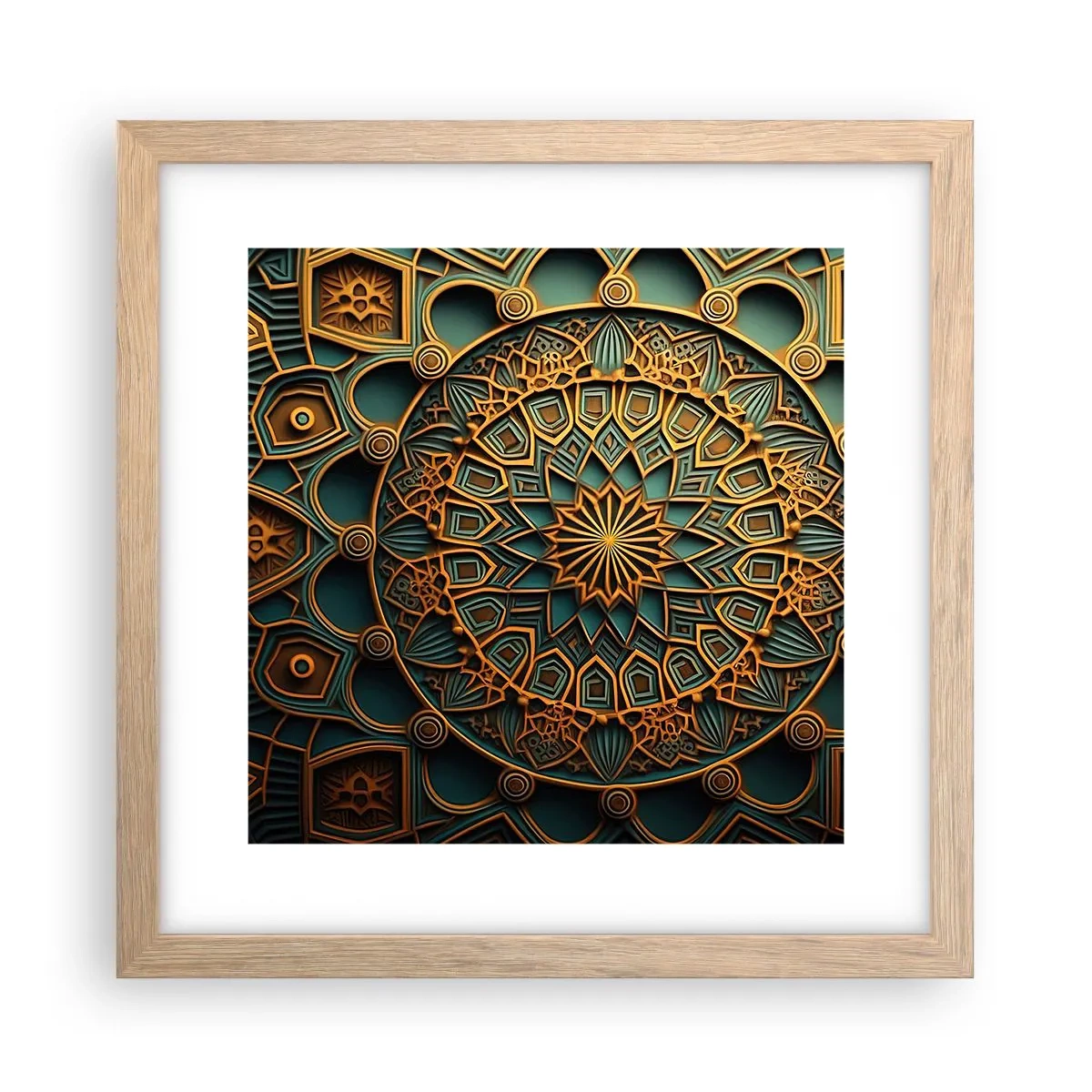 Plakat w ramie jasny dąb - W arabskim klimacie - 30x30 cm