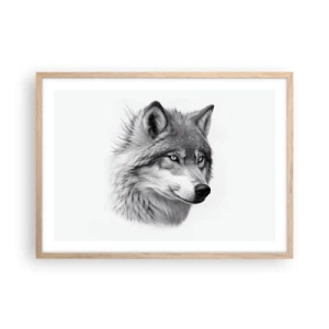 Plakat w ramie jasny dąb - Alfa – bez wątpienia - 70x50 cm