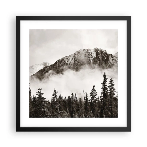 Plakat w czarnej ramie - Granitowy władca - 40x40 cm