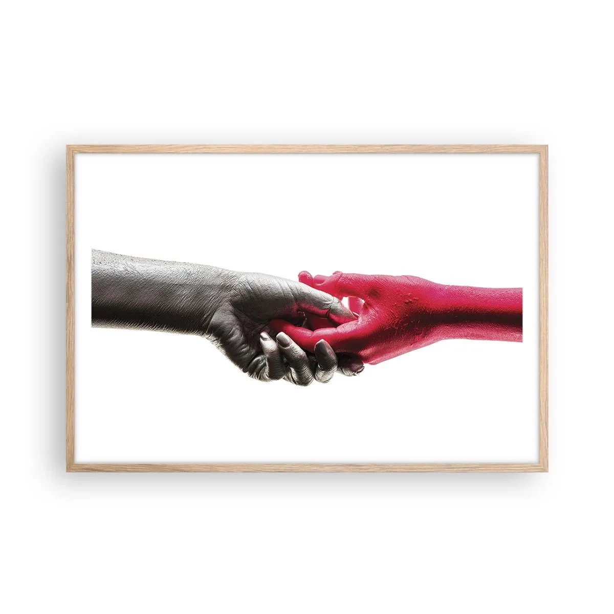 Plakat w ramie jasny dąb - Razem, choć inni - 91x61 cm