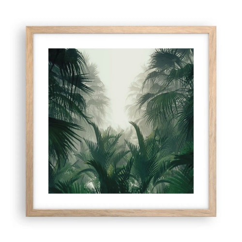Plakat w ramie jasny dąb - Tropikalna tajemnica - 40x40 cm