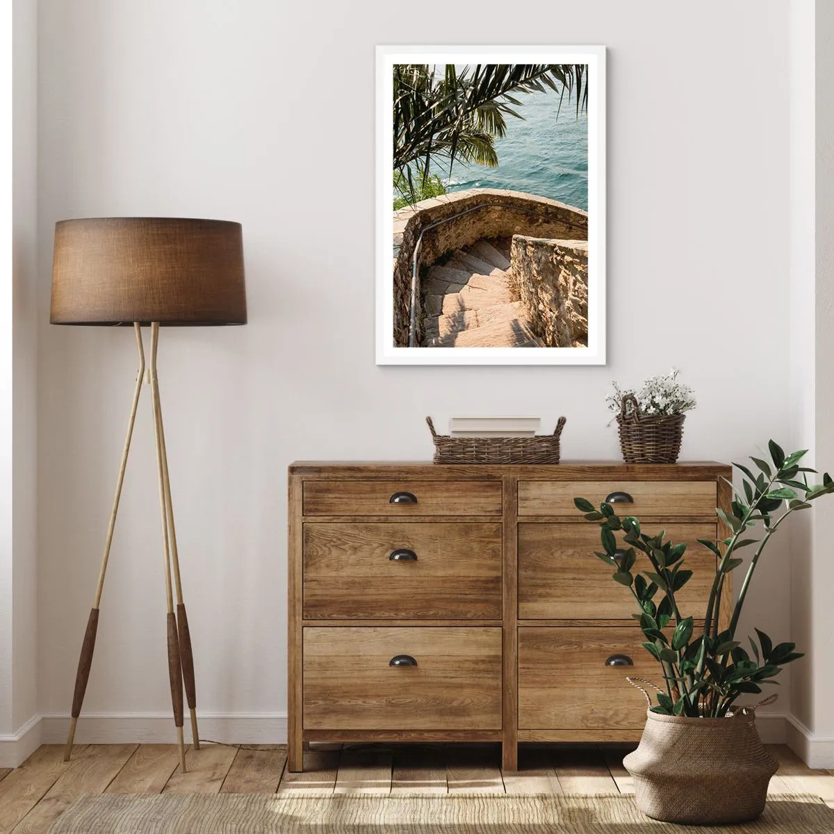 Plakat w białej ramie - Pod słońcem Italii - 50x70 cm
