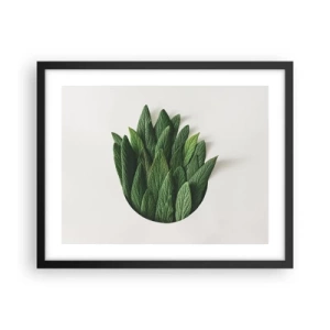 Plakat w czarnej ramie - Nieposkromiona ciekawość - 50x40 cm