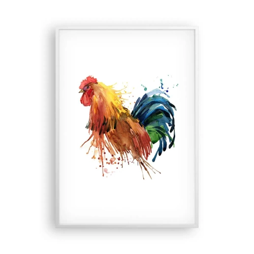 Plakat w białej ramie - Królewska szata, królewska duma - 70x100 cm