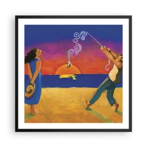 Plakat w czarnej ramie - Więcej niż gwiazdka z nieba - 60x60 cm