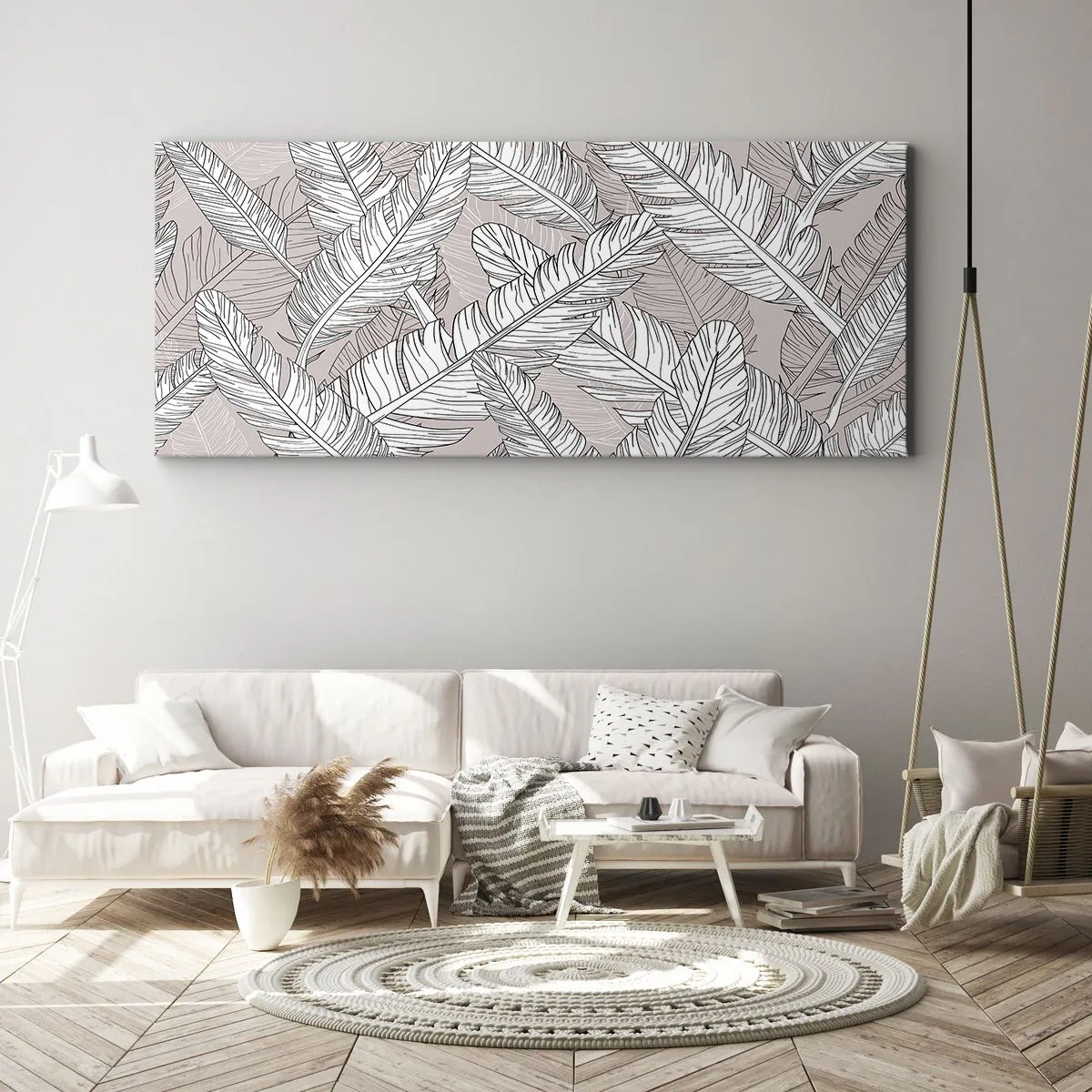 Obraz na płótnie - Pierzasta zawierucha - 100x40 cm