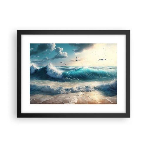 Plakat w czarnej ramie - Szumi tylko dla ciebie - 40x30 cm