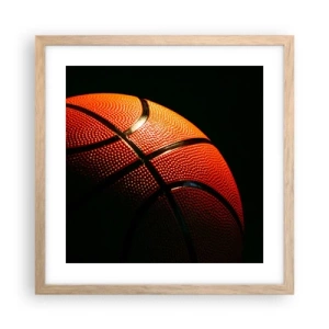 Plakat w ramie jasny dąb - Piękna jak planeta - 40x40 cm