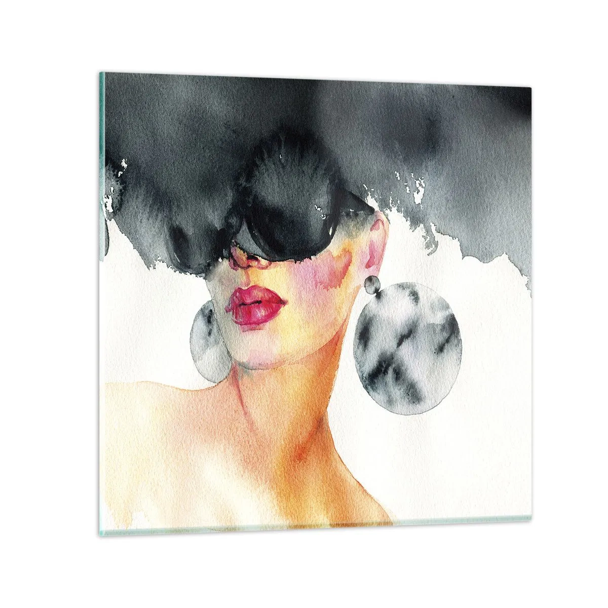 Obraz na szkle - Tajemnica elegancji - 60x60 cm