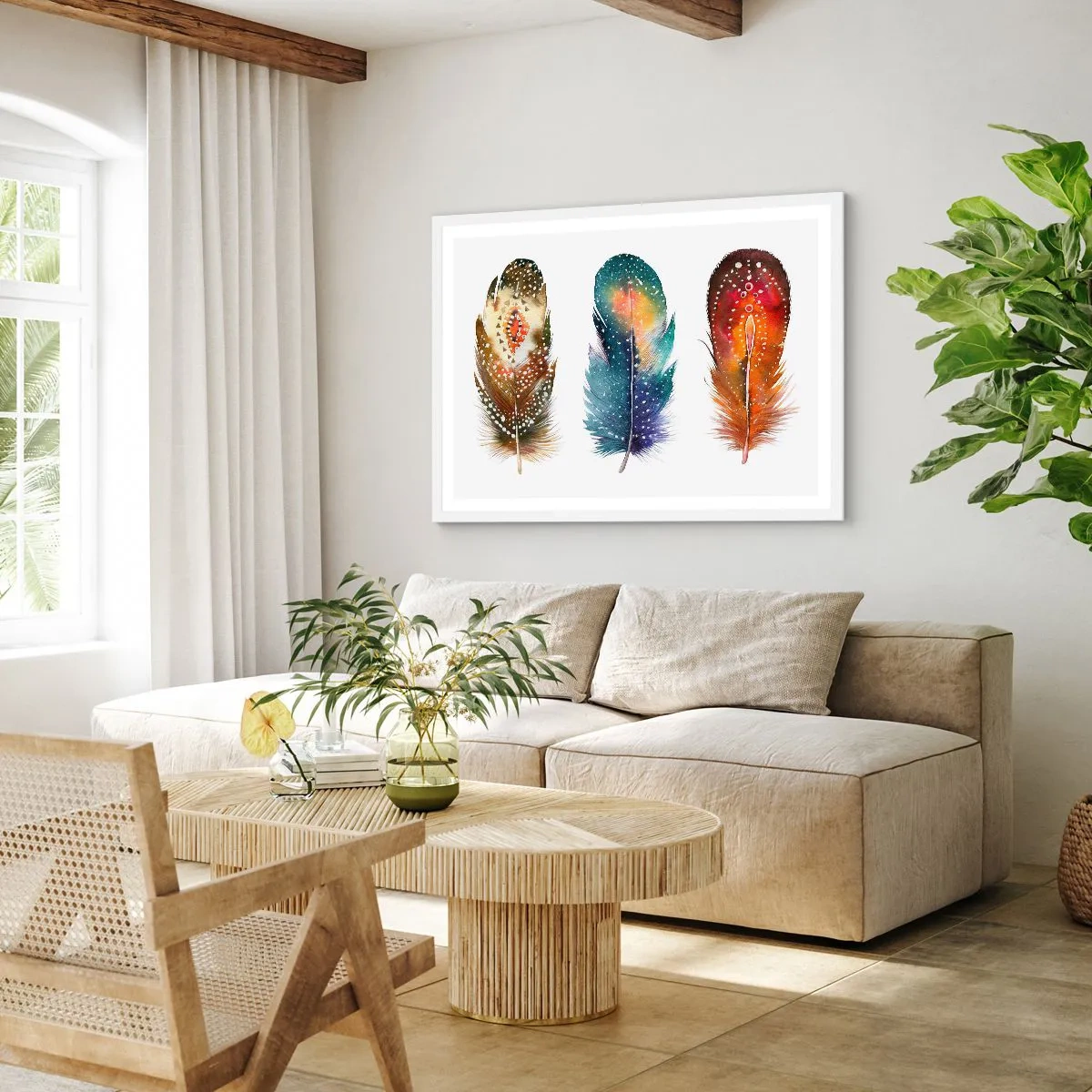 Plakat w białej ramie - Rytuały, obrzędy, tajemnice - 100x70 cm