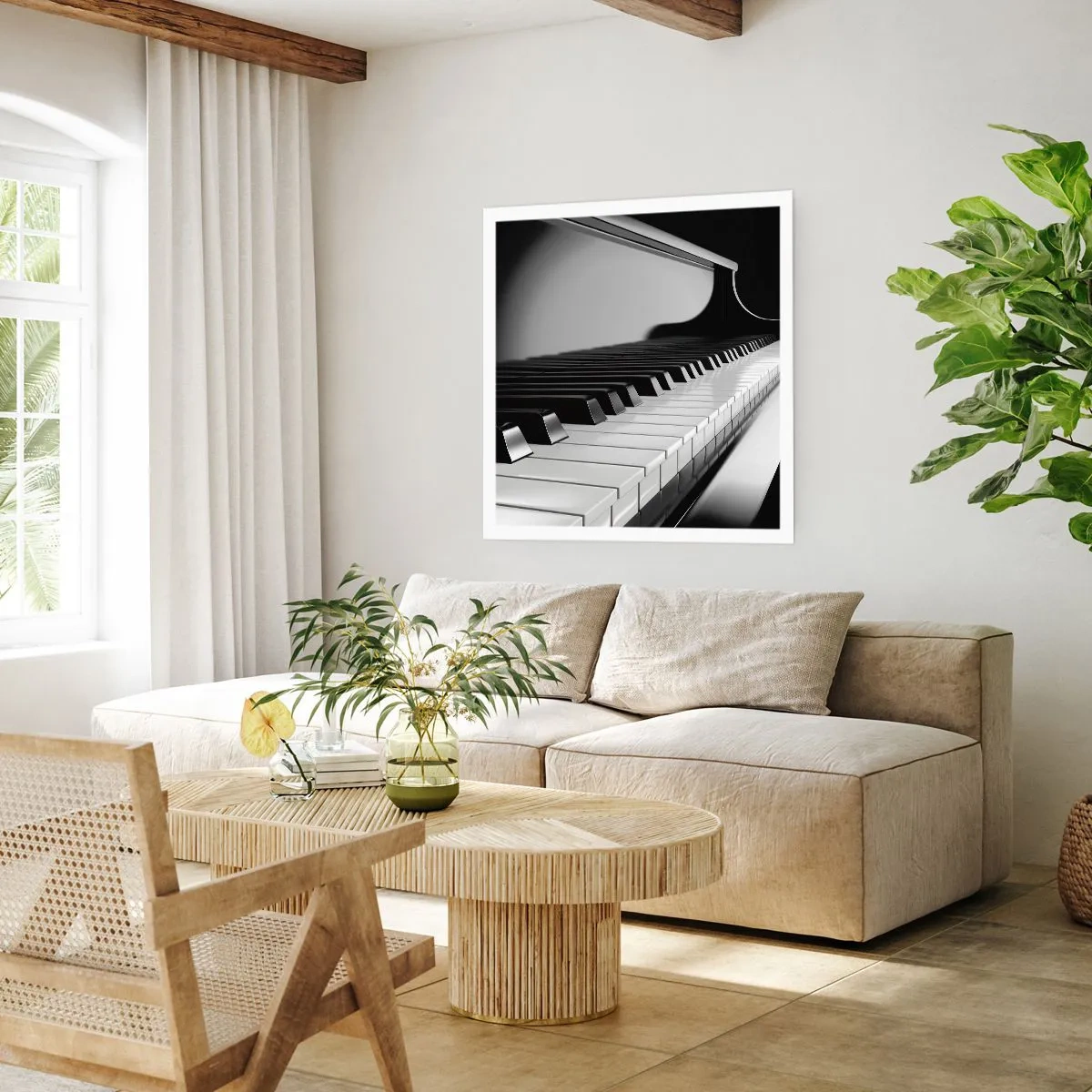 Plakat - Harmonia kształtów i barw - 40x40 cm