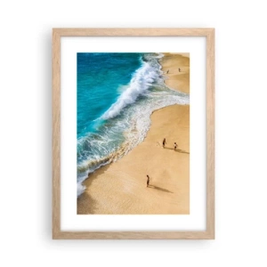 Plakat w ramie jasny dąb - A potem słońce, plaża… - 30x40 cm