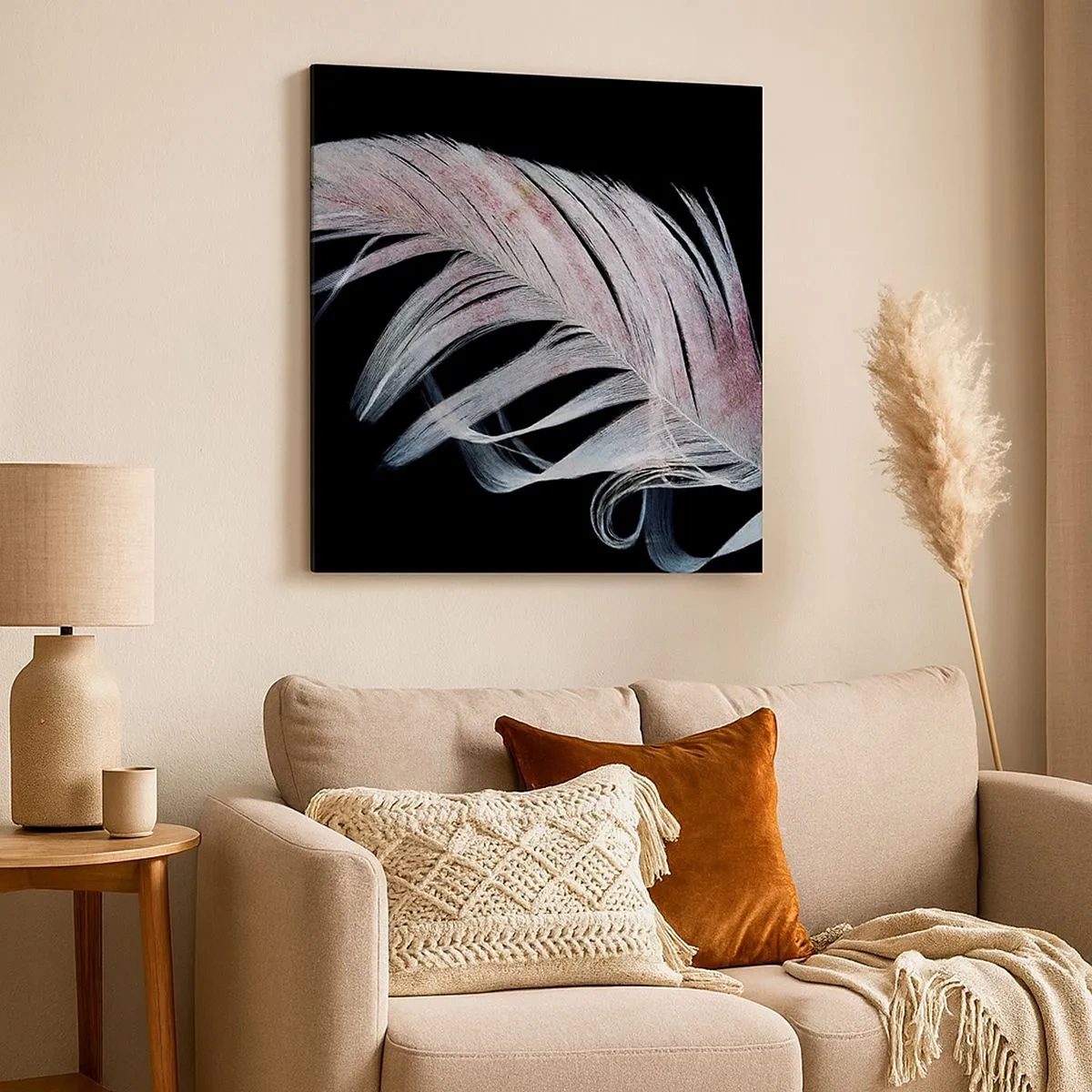 Obraz na płótnie - Pomyśl o dotyku - 30x30 cm