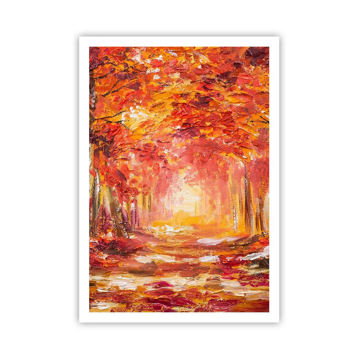 Plakat - Miedziany las - 70x100 cm