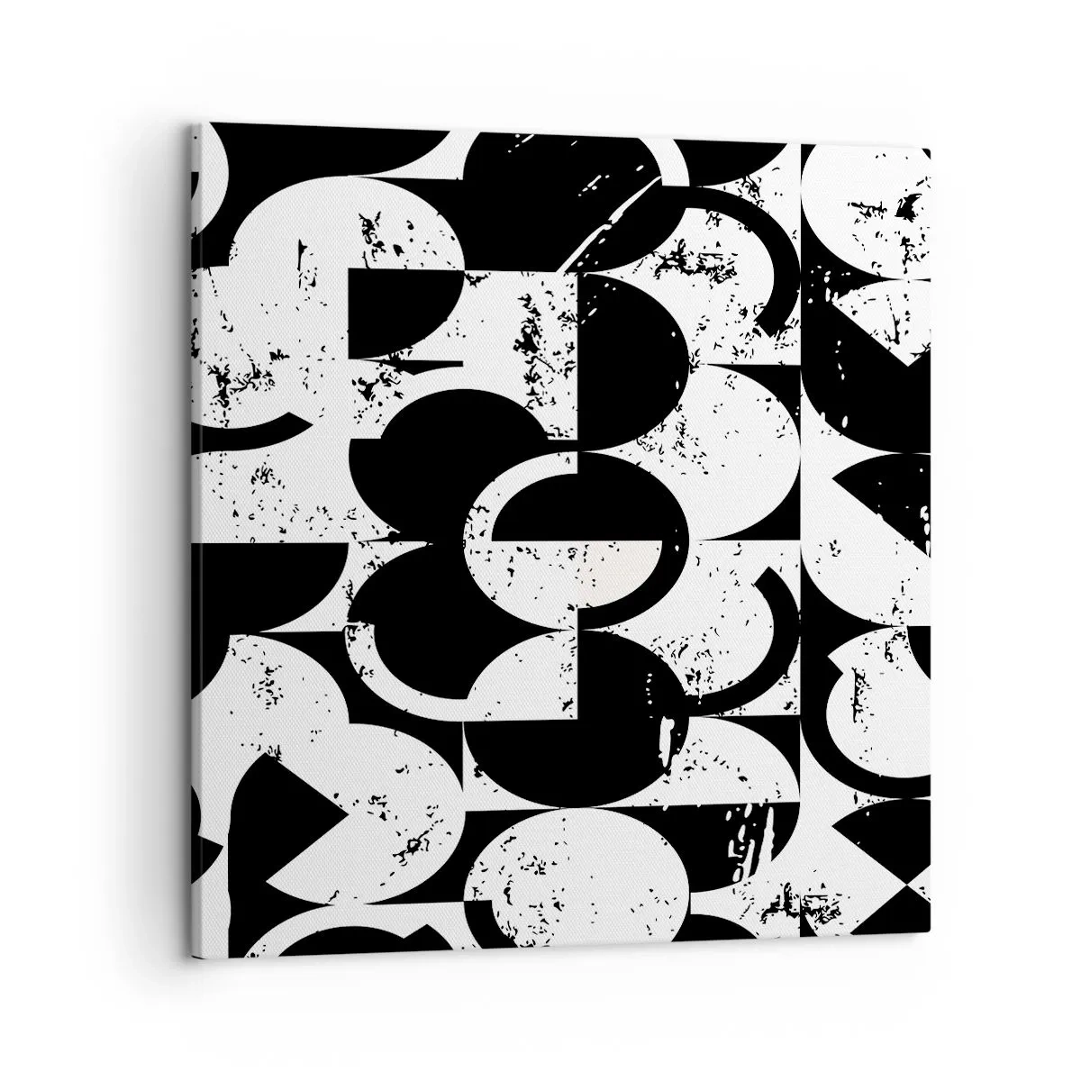 Obraz na płótnie - Białe jest białe, a czarne czarne - 50x50 cm