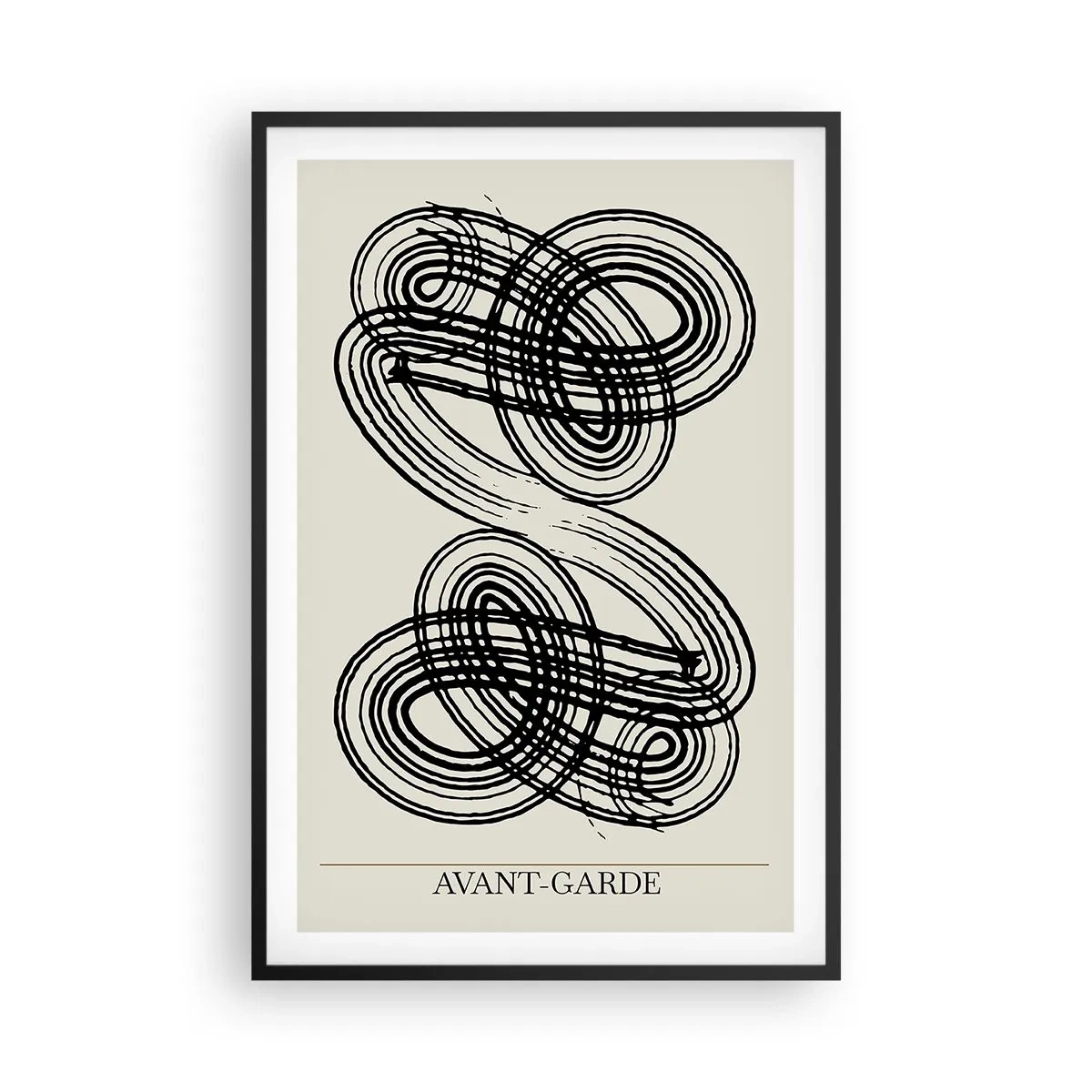 Plakat w czarnej ramie - Wyszło spontanicznie - 61x91 cm