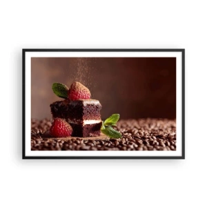 Plakat w czarnej ramie - Życie jest słodkie - 91x61 cm