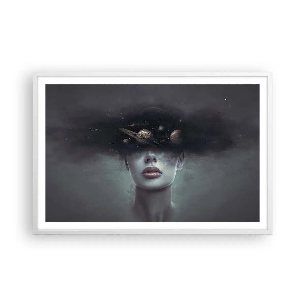 Plakat w białej ramie - A planety szaleją… - 91x61 cm