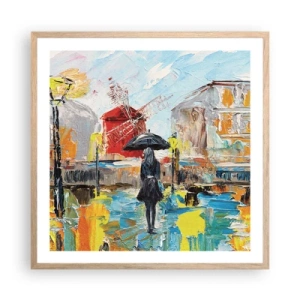 Plakat w ramie jasny dąb - Paryskie legendy - 60x60 cm