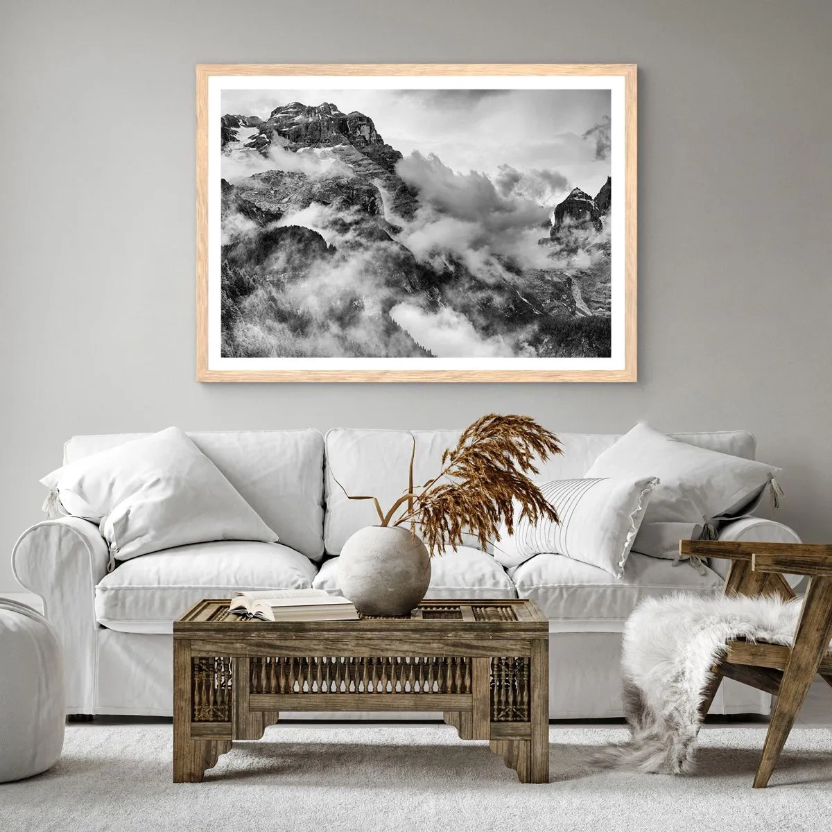 Plakat w ramie jasny dąb - Piękne i okrutne - 100x70 cm