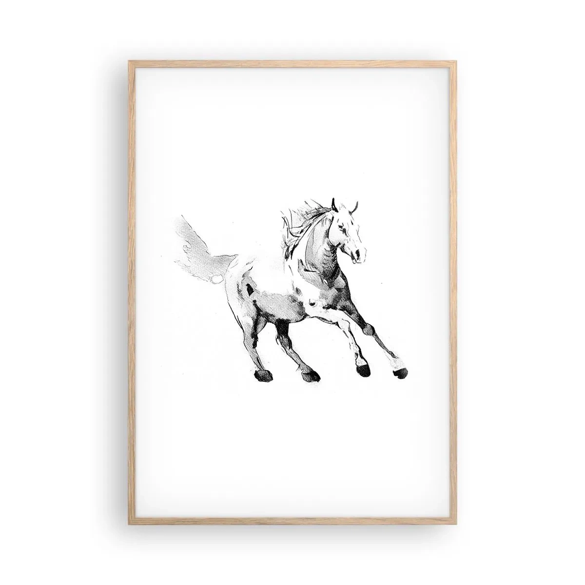 Plakat w ramie jasny dąb - Nieujarzmiona dusza - 70x100 cm
