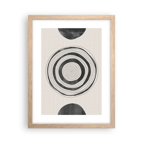 Plakat w ramie jasny dąb - Ważne to co pomiędzy - 30x40 cm