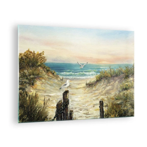 Obraz na szkle - Bezwietrzne zacisze - 70x50cm - Bezwietrzne zacisze - Nowoczesna dekoracja ścienna do salonu i sypialni ARTTOR