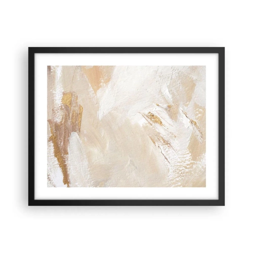 Plakat w czarnej ramie - Pastelowa kompozycja - 50x40 cm