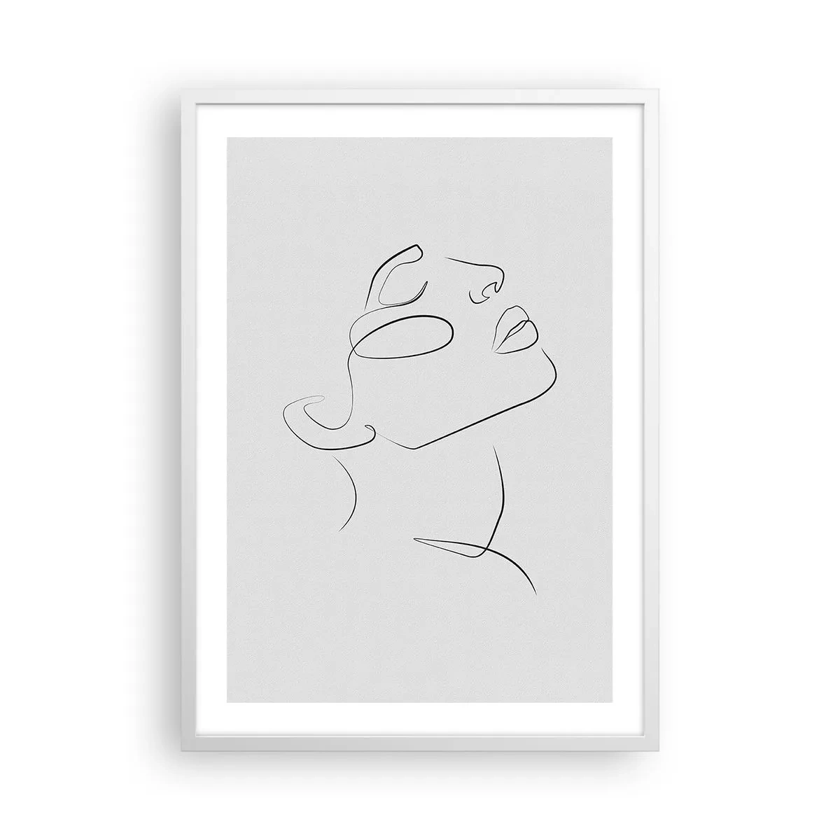Plakat w białej ramie - Meandry marzenia - 50x70 cm