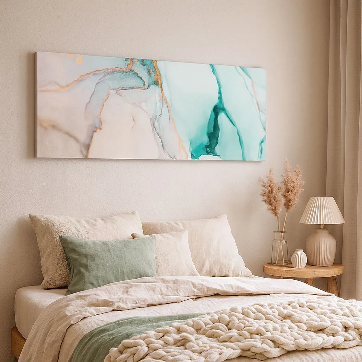 Obraz na płótnie - Taniec kształtów i barw - 100x40 cm