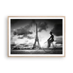 Plakat w ramie jasny dąb - Tęsknota do Belle Epoque - 100x70 cm