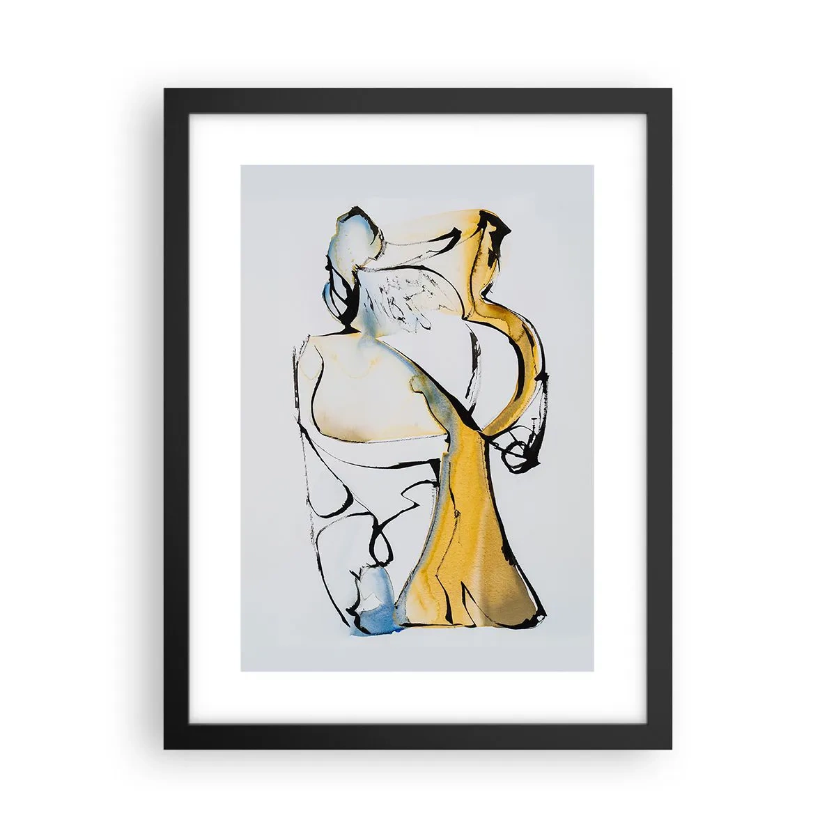 Plakat w czarnej ramie - Abstrakcja szklana - 30x40 cm