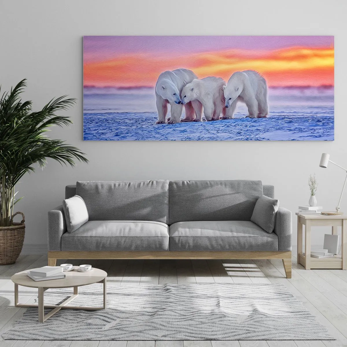 Obraz na szkle - Wystarczy rodzinne ciepło - 100x40 cm
