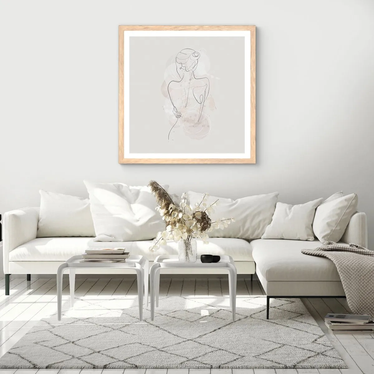 Plakat w ramie jasny dąb - Jak czuły instrument - 30x30 cm