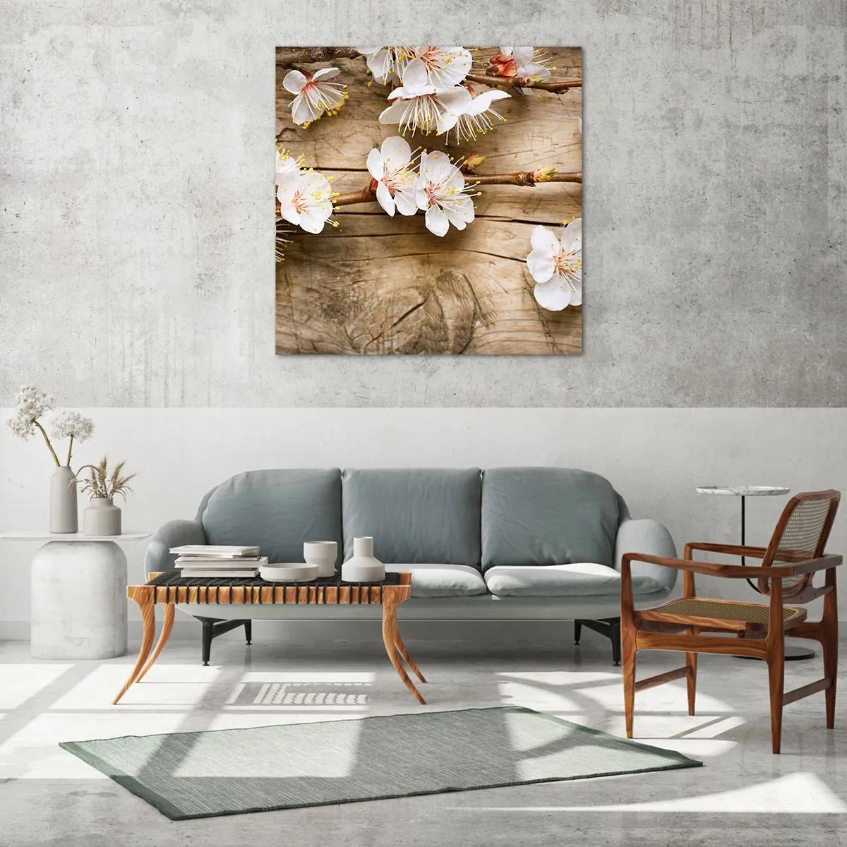 Obraz na szkle - I stała się wiosna - 30x30 cm