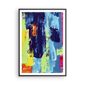 Plakat w czarnej ramie - Życie jest piękne! - 70x100 cm