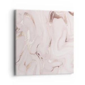 Obraz na płótnie - W różowym szale - 40x40 cm