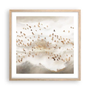 Plakat w ramie jasny dąb - Już czas… - 50x50 cm