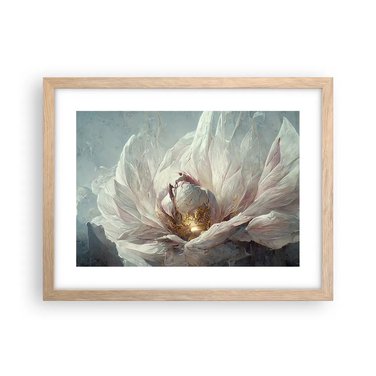 Plakat w ramie jasny dąb - Rozkwita raz na sto lat - 40x30 cm